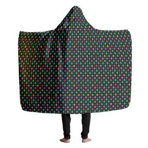 Clown Pattern Large Hooded Sherpa Blanket